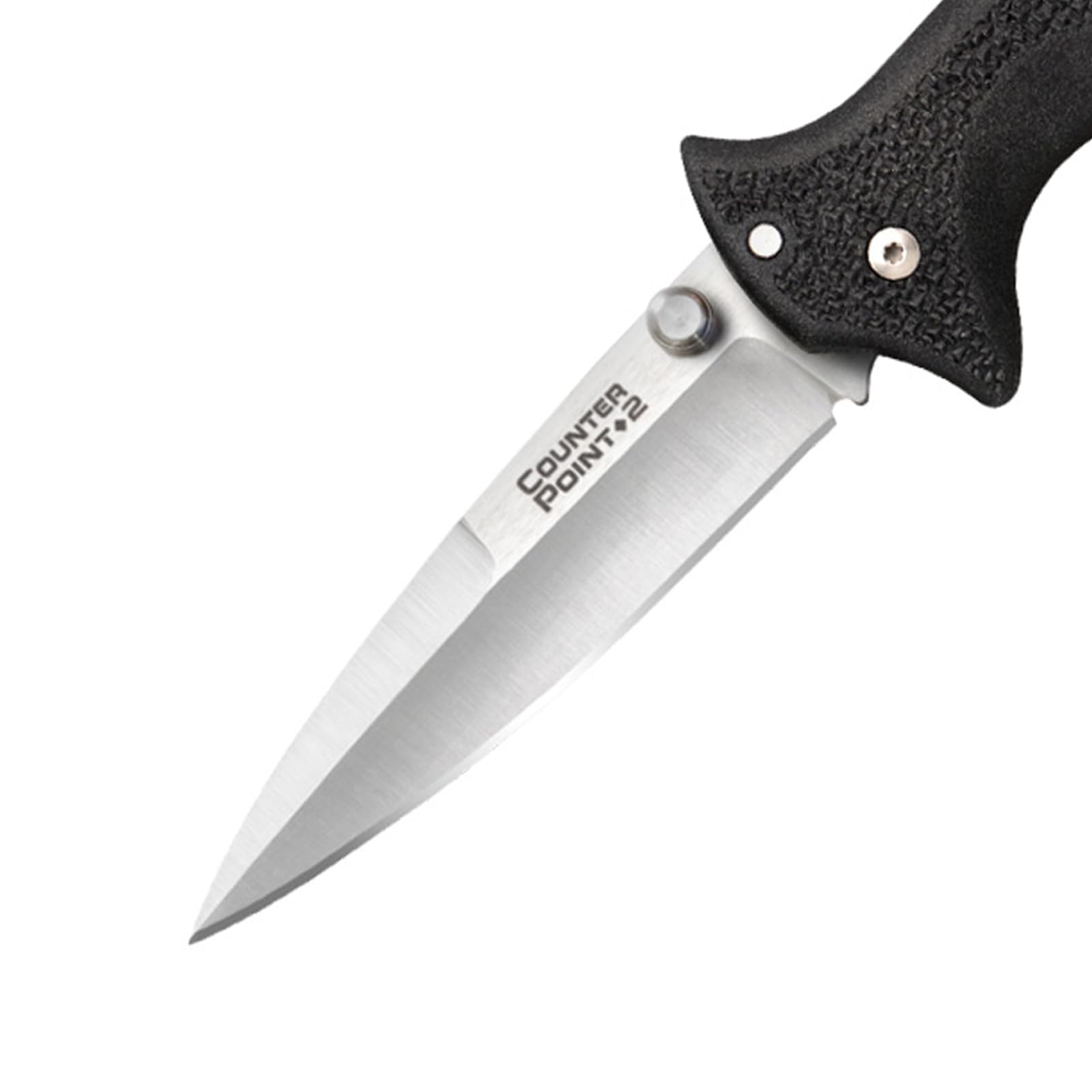 COLD STEEL 2 Counter Point 3" Japanese AUS8A Razor-Sharp Blade 3.875" Griv-Ex Handle Narrow Blade Folding Knife w/Tri-Ad Locking Mechanism