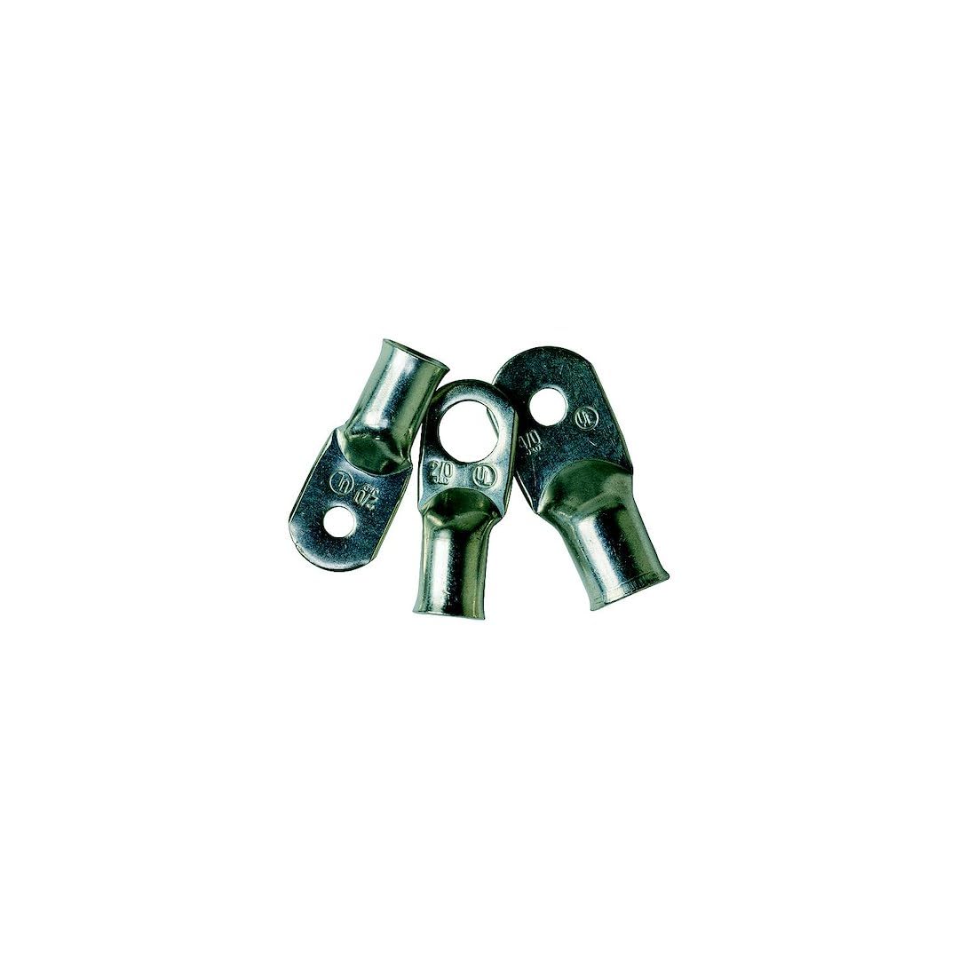 Marine Grade Ancor 242253 Heavy Duty Electrical Tinned Copper Lugs (4-Gauge, Size 10 Screw, 25-Pack)
