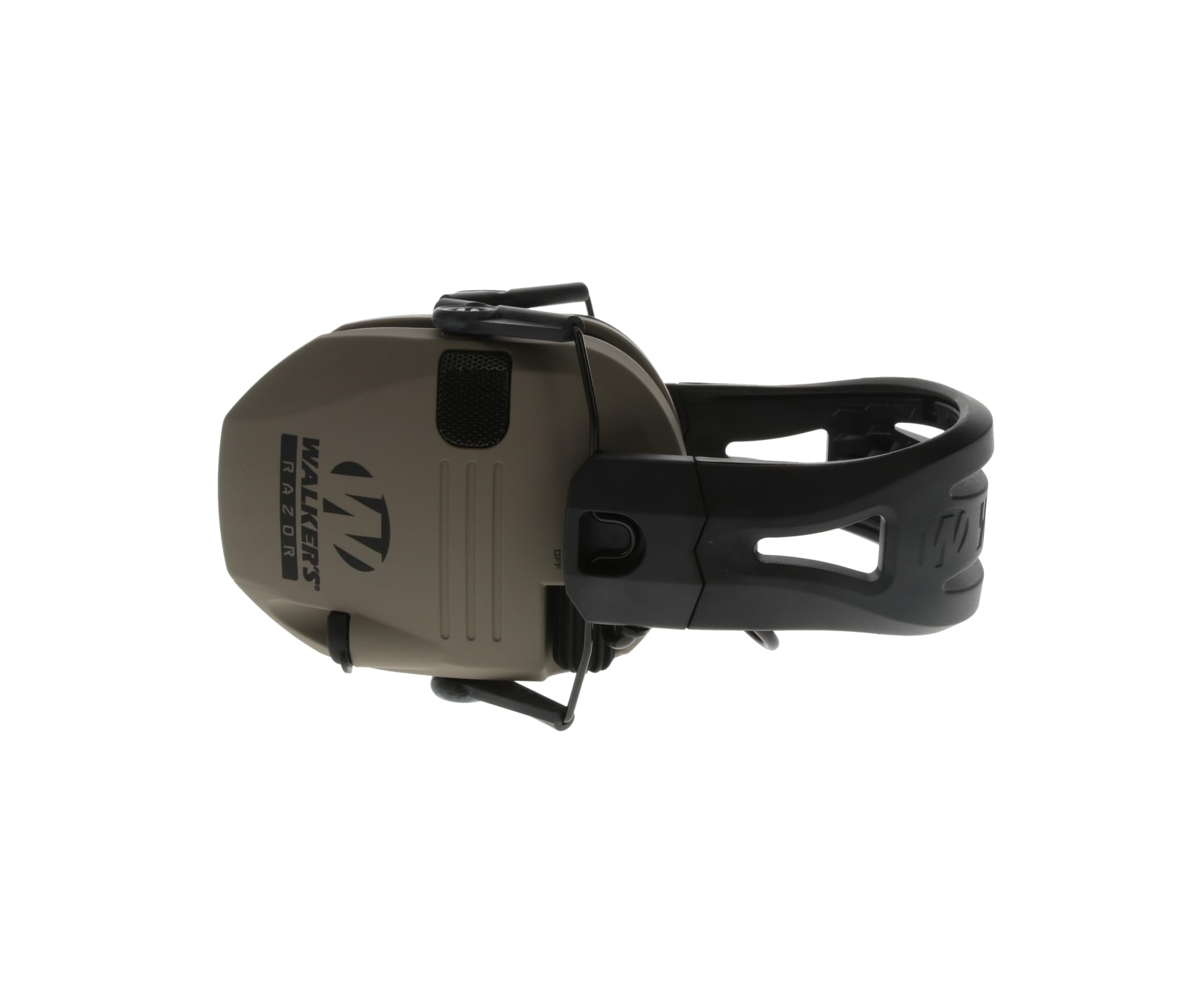 Razor Walker's Tacti-Grip Earmuffs- Flat Dark Earth, High Performance Silicone Composite Slip Free Headband- Natural Sound Clarity Full Dynamic Range 23 NRR, fde