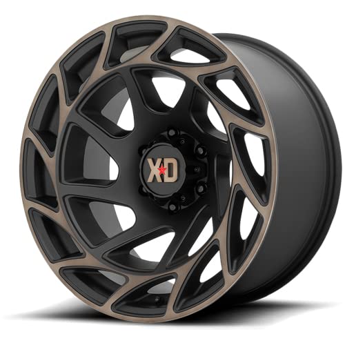 Xd860 Wheels Onslaught Satin Black with Bronze Tint Wheel with Alloy Steel (22 x 12. inches /8 x 125 mm, -44 mm Offset)