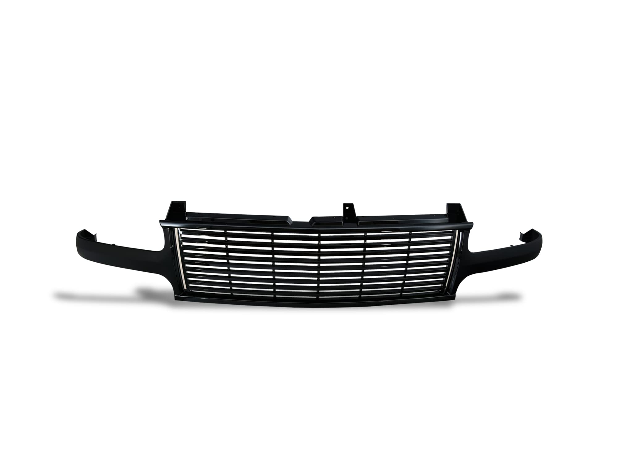 7147416 Armordillo USA Horizontal Front Hood Grille - Gloss Black Fits 2000-2006 Chevy Tahoe
