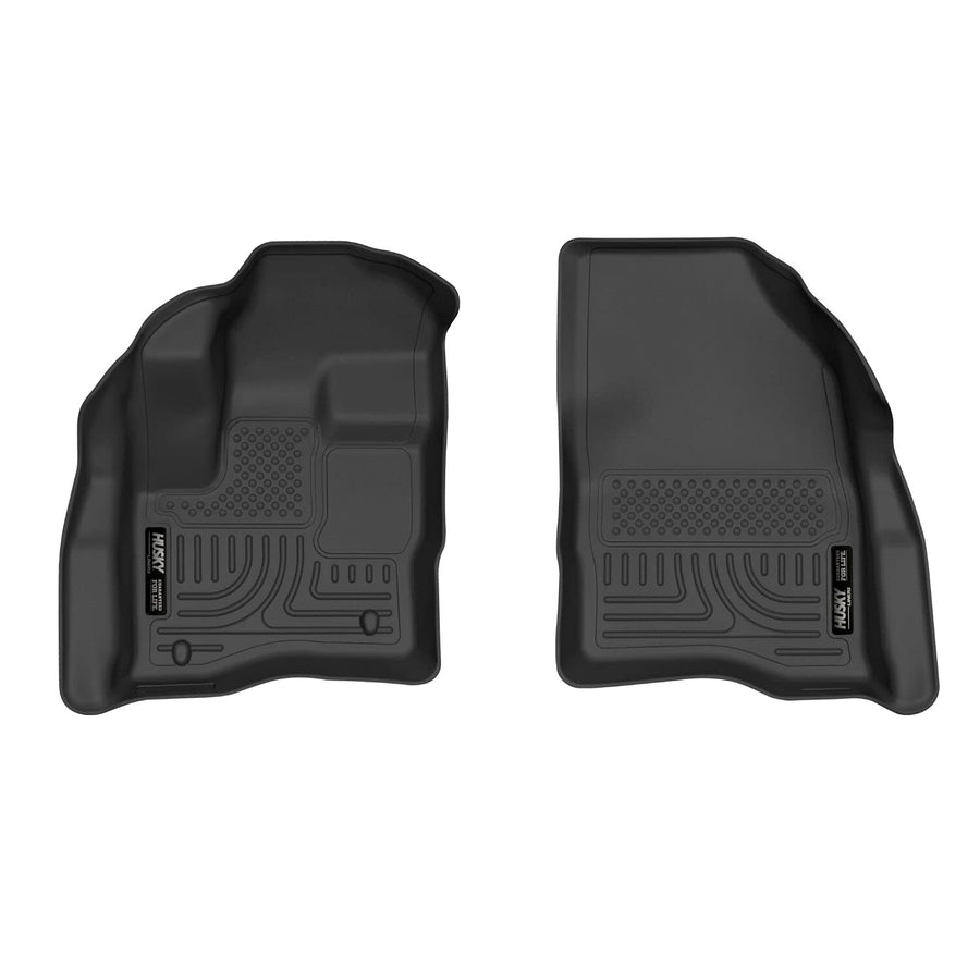 Husky Liners X-act Floor Mats Contour | Fits 2010-2019 Ford Taurus; 2009-2016 Lincoln MKS | Front Row, 2-pc Black - 55621