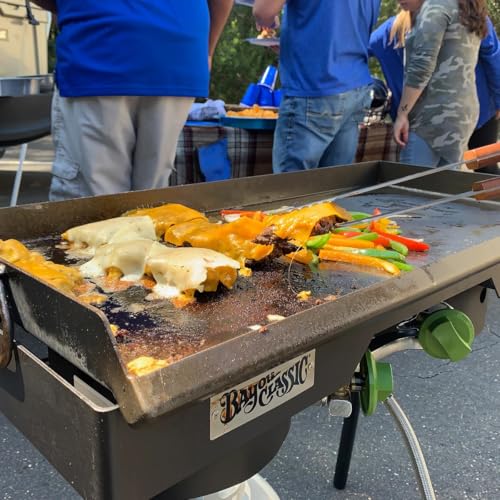 Griddle Double Steel with Grease Trap