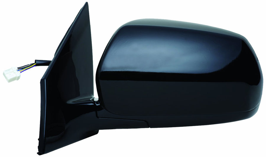 Mirror Driver Side for Nissan Murano, w/Memory, Black, PTM, Foldaway, Heated Power