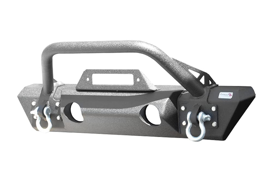 Kentrol Fishbone Offroad FB22178 Front Replacement Bumper fits Jeep Wrangler, Black