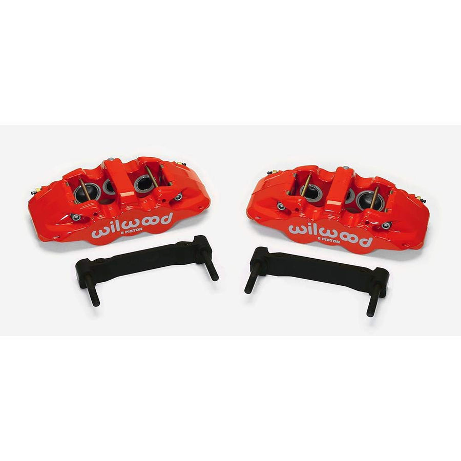 Red AERO6 Front Caliper & Bracket Kit