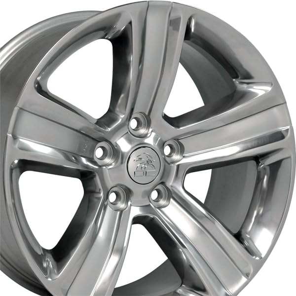 OE Wheels LLC Polished DG65-20090-5550-19PS Wheel with Painted Inlay (20 x 9. inches /5 x 139 mm, 19 mm Offset)