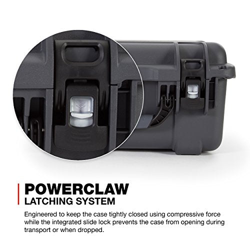 Lightweight Nanuk 918 Waterproof NK-7 Resin Protective Case With Padded Divider, Graphite