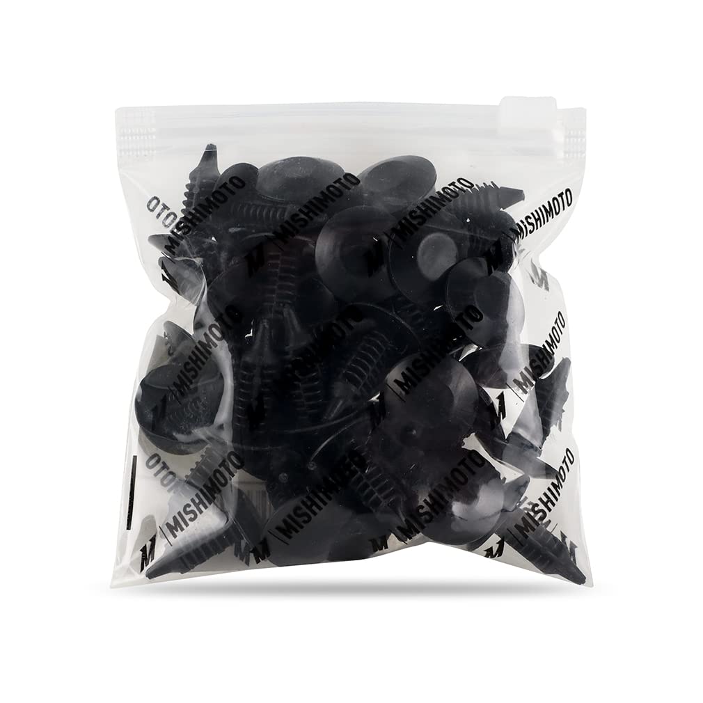 Mishimoto Clips Trim, (5/16” Hole, 3/4” Head Diameter, 29/32” Stem Length), 40 Pieces