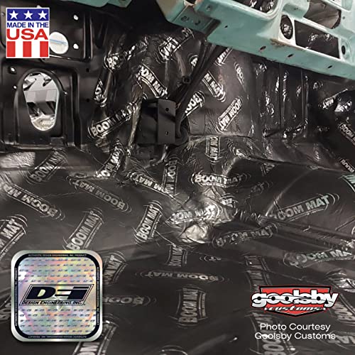 Boom Mat Design Engineering Sound Deadening Material with Adhesive Backing | 2mm 12" x 12.5" (Pack of 8)