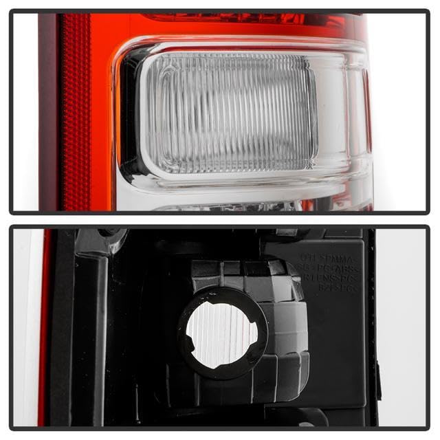 Dodge Ram 1500 Big Horn/Tradesman Halogen Chrome Bezel Red Len Tail Light - OE Right Spyder (CH2801221)