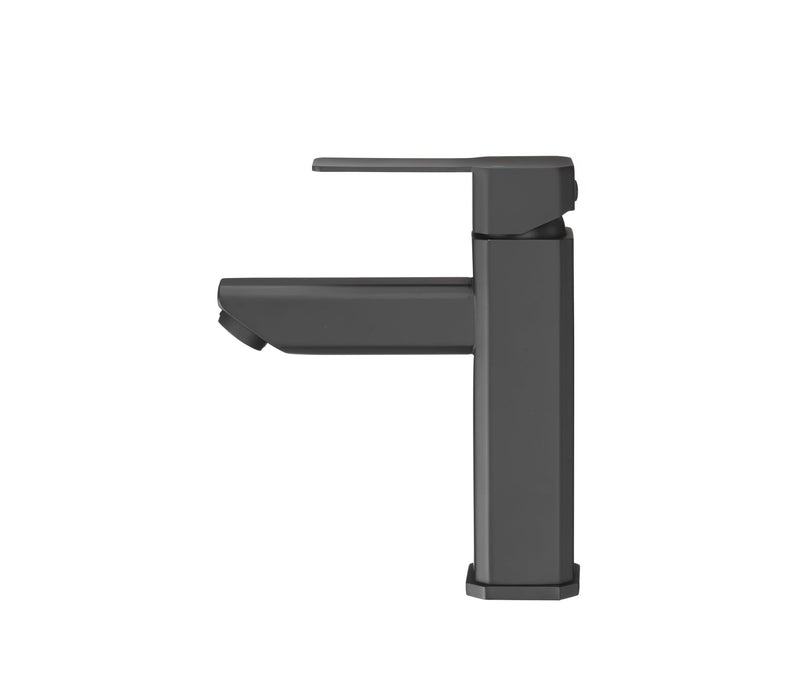 Dura Faucet RV Modern Angular DF-ML803LQ-MB Lavatory Faucet - Single Handle (Matte Black)