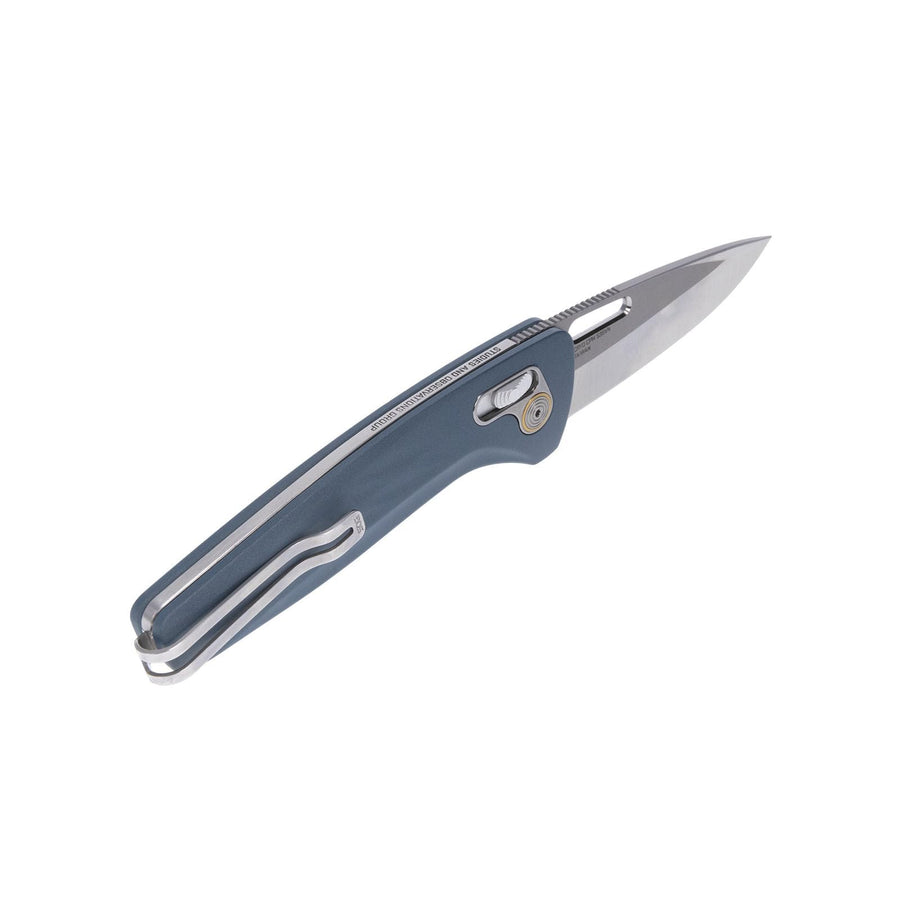 SOG One-Zero XR Daily Carry Easy-Opening Folding Knife with Aircraft-Grade Aluminum Handle | CRYO CPM S35VN Steel Blade, Smoke Gray/Chrome