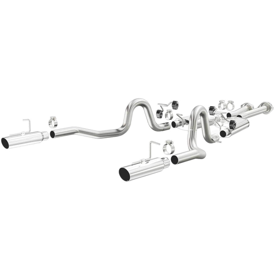 Performance MagnaFlow Exhaust System 15638: Cat-Back, Street Series, Compatible with 1994-1998 Ford Mustang