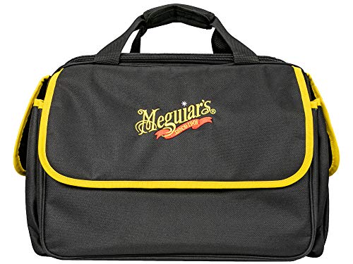 Meguiar's Premium Car Detailing Bag and Supply Organizer - Portable for All Your Favorite Supplies, Black