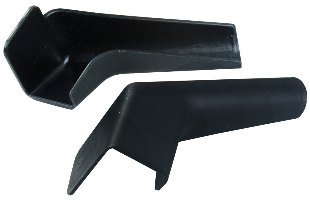 Black Rigid Extended Rain Gutter Spout JR Products 655-BK-A