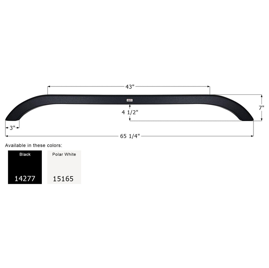 Fender Skirt, ICON 15165, Tandem, KZ, FS4277, Polar White