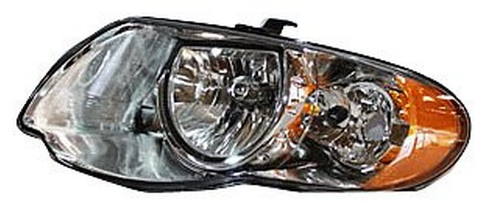 Left TYC Headlight Assembly Compatible with 2005-2007 Chrysler Twn And Country