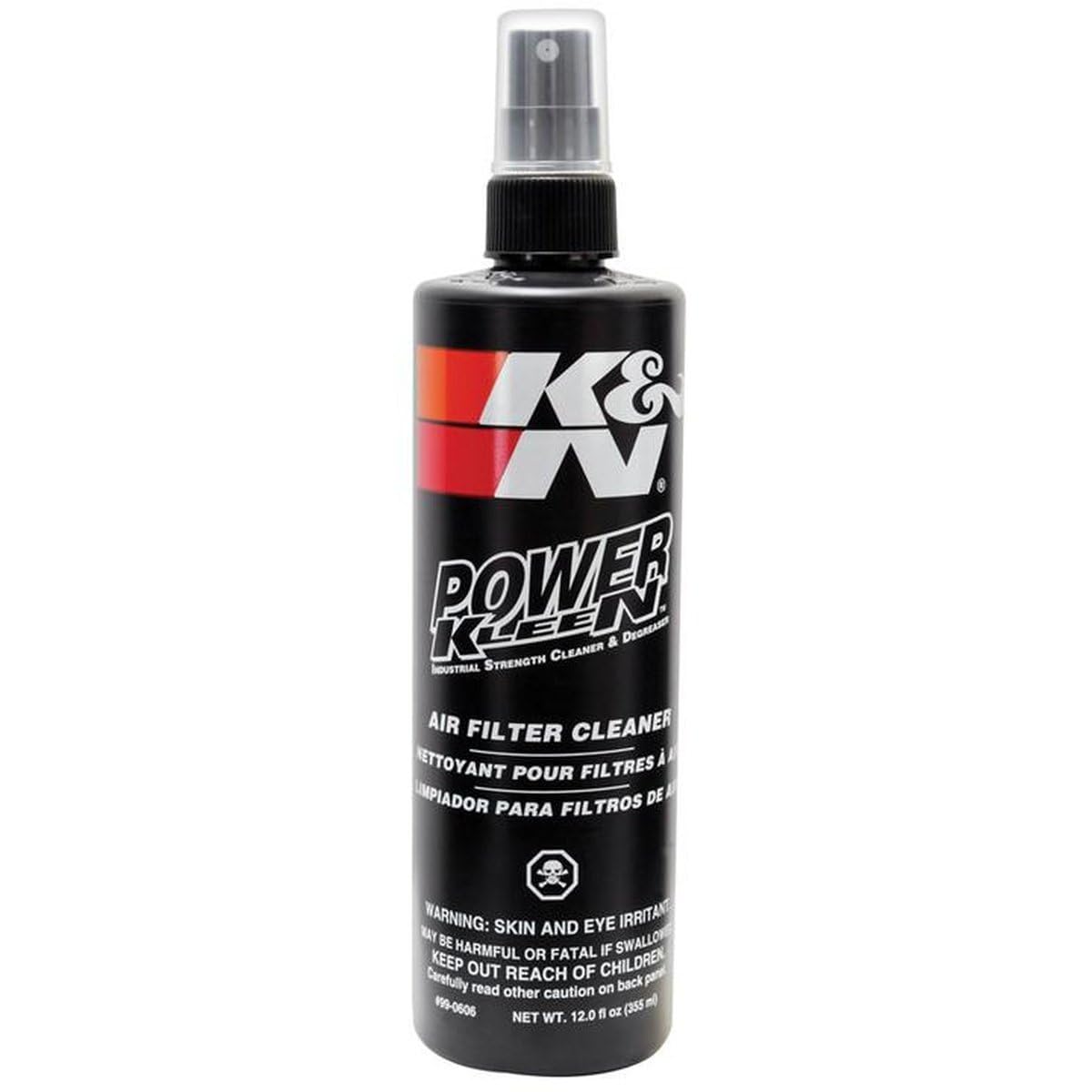 Power Kleen K&N Air Filter Cleaner and Degreaser; 12 Oz Spray Bottle; Restore Engine Air Filter Performance, 99-0606