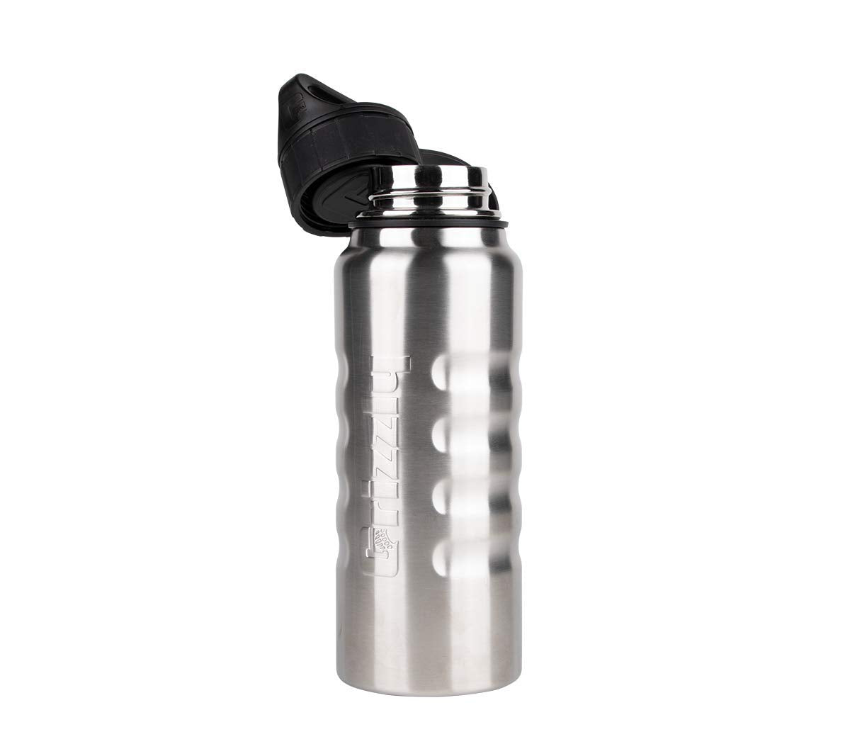 32 oz Grizzly Grip Water Bottle | Vacuum Insulated | Stainless Steel with Insulated Lid | For Gym Women Men Beach Camping Hiking Fishing Hunting Sports | Brushed