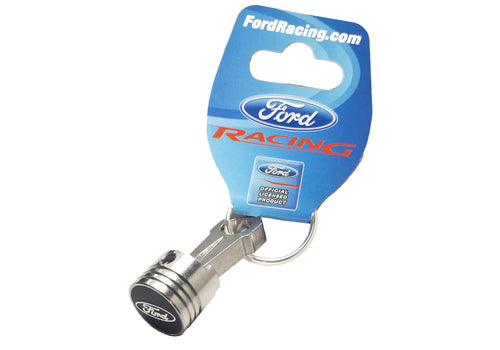 Piston Key Chain - Alm w/Compatible with/Replacement for Ford Oval Logo - Compatible with/Replacement for Ford Performance Parts - 302-700