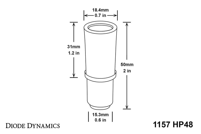 HP48 LED 1157 Bulb Amber Single Diode Dynamics