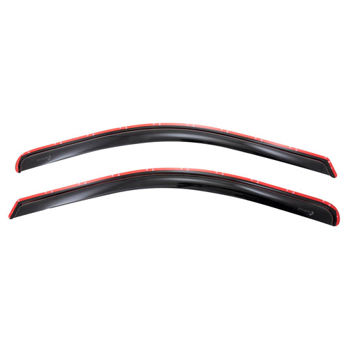TrailFX in-Channel Window Vents 2446IC Rainguards Fits Chevrolet Silverado 1500 2500 3500 2023-2025 Snap-in Installation Low Profile Acrylic 2-Piece Smoked Rainguards