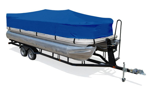 Taylor Made Products Semi-Custom Trailerite Boat Cover for Pontoon Boats with Outboard Motor, Multiple Sizes and Colors