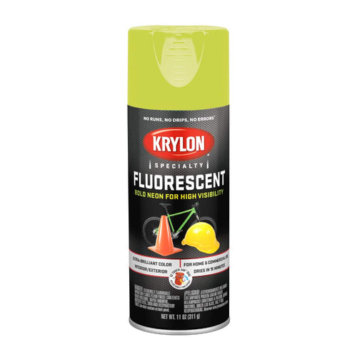 Krylon Lemon Yellow K03104777 Fluorescent Paint - 11 oz. Aerosol