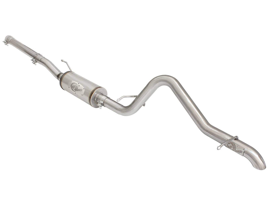 Mach Force-Xp aFe Power 49-48057 2-1/2" 409 Stainless Steel Cat-Back Exhaust System with 18" Muffler, 1 Pack