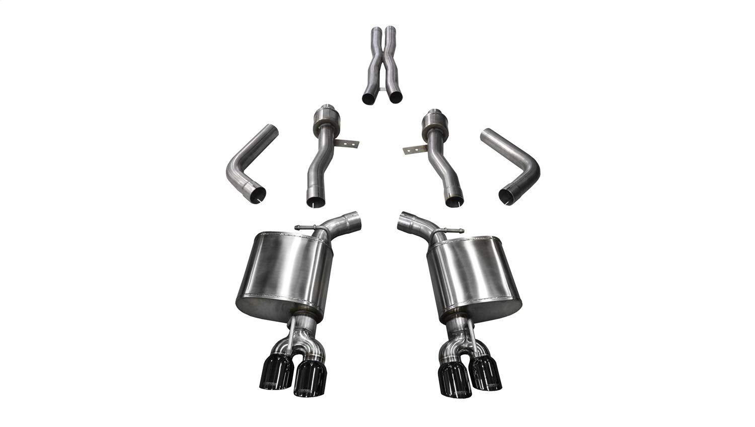 Dodge Challenger 17-18 Corsa 5.7L V8 Sport Cat-Back Dual Rear Exit w/3.5in Black Tips