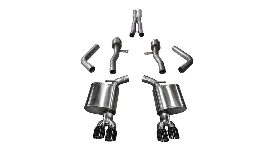 Dodge Challenger 17-18 Corsa 5.7L V8 Sport Cat-Back Dual Rear Exit w/3.5in Black Tips