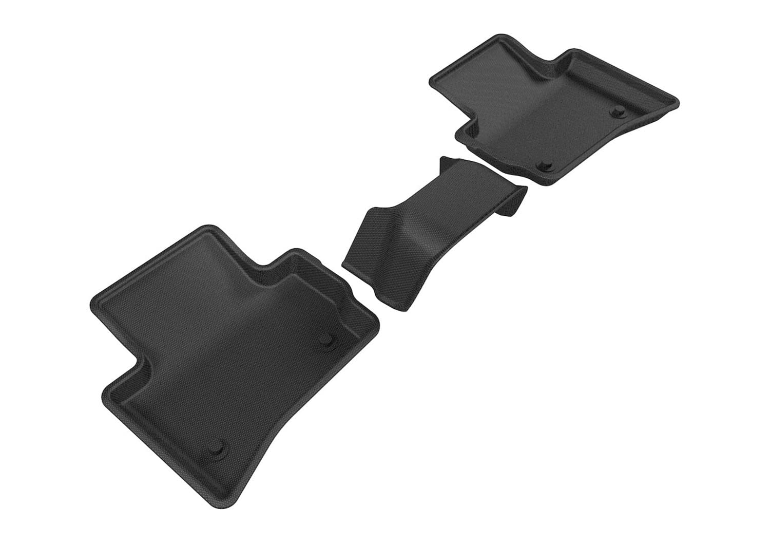Kagu Floor Mat 3D MAXpider Custom Fit (Black) Compatible with Jaguar F-Pace 2017-2026 / Land Rover Range Rover Velar 2018-2026 - Second Row