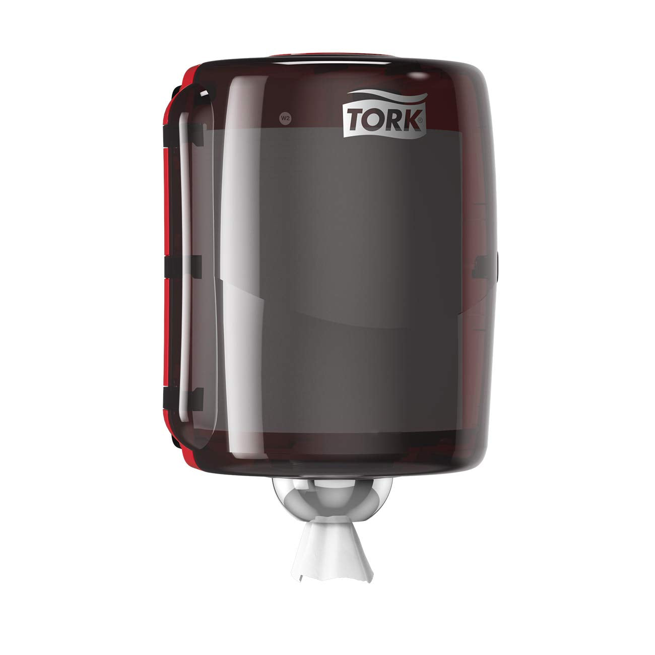 Tork Red Centerfeed Roll Dispenser and Smoke W2, High Capacity, Performance Range, 653028