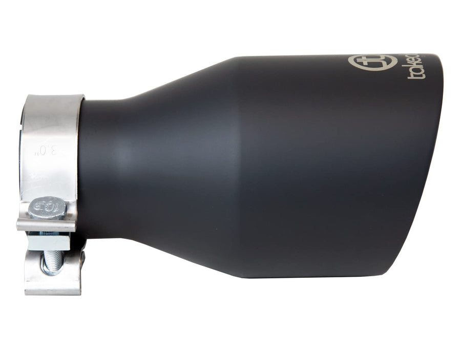 aFe Power 409 Stainless Steel Clamp-on Exhaust Tip Black Fit 3 IN Inlet x 5 IN Outlet x 9 IN L 49T30504-B09