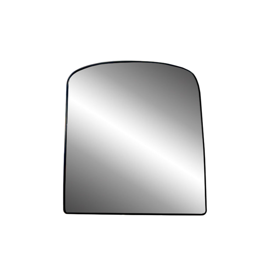 Non-heated Passenger Side Mirror Glass w/backing plate, Chevrolet Avalanche, Silverado, GMC Sierra, Suburban, Yukon, Tahoe, towing mirror top lens, 8" x 7 1/4" x 10"