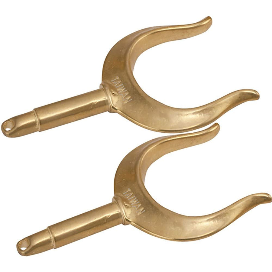 Bronze Sea Dog Line Sockets Ribbed Horn Oarlock 2-Inch (PR)