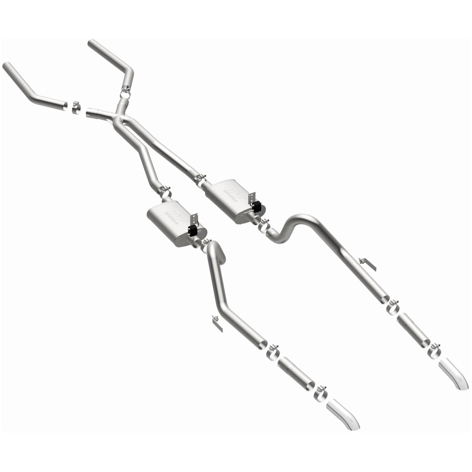 2.5" Dual Cat-Back Exhaust System Magnaflow Stainless Steel