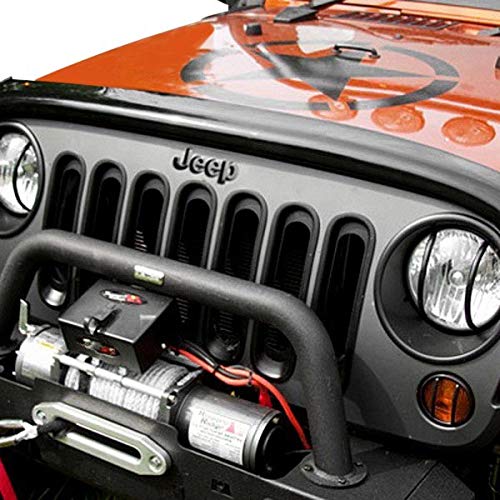 Hood Bug Deflector Rugged Ridge for Jeep Wrangler JK/JKU | Acrylic, Smoke | 11350.02 | Fits 2007-2018 Jeep Wrangler JK/JKU