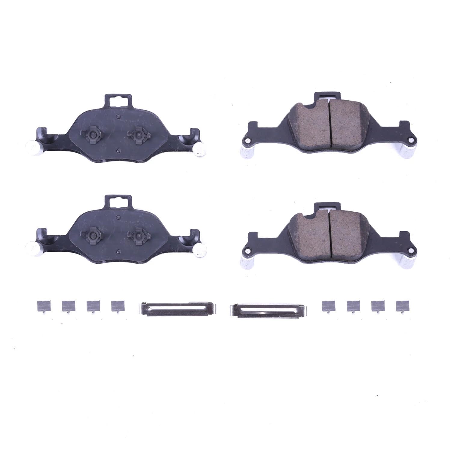 Power Stop Front Z17 Ceramic Brake Pads with Hardware For 430i Gran Co, BMW 530e, 530e xDrive, 530i, 530i xDrive, 540d xDr, 540i, 540i xDrive, X5, X6 [Model Specific]