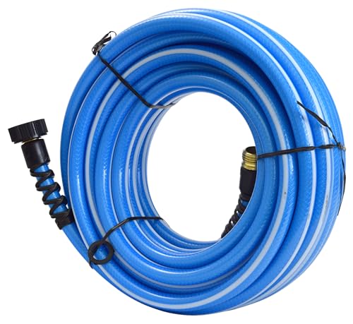 Valterra High Pressure AquaFresh Drinking Water Hose, Water Hose Hookup for RV - 1/2" x 50', Blue