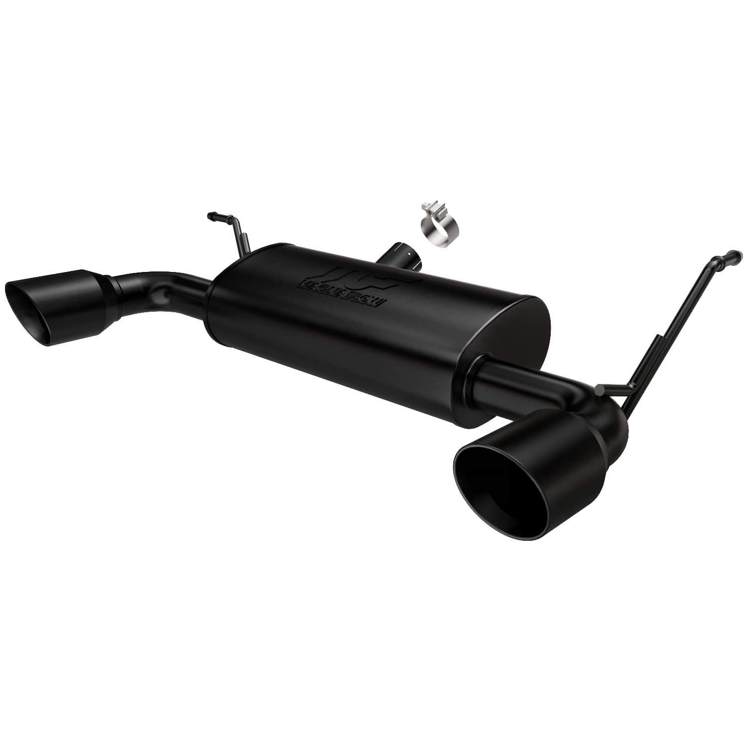 MagnaFlow Exhaust Performance System 15160: Axle-Back, Street Series, For 2007-2017 Jeep Wrangler, For 2018 Jeep Wrangler JK, Black Coated, Dual Split Rear Exit