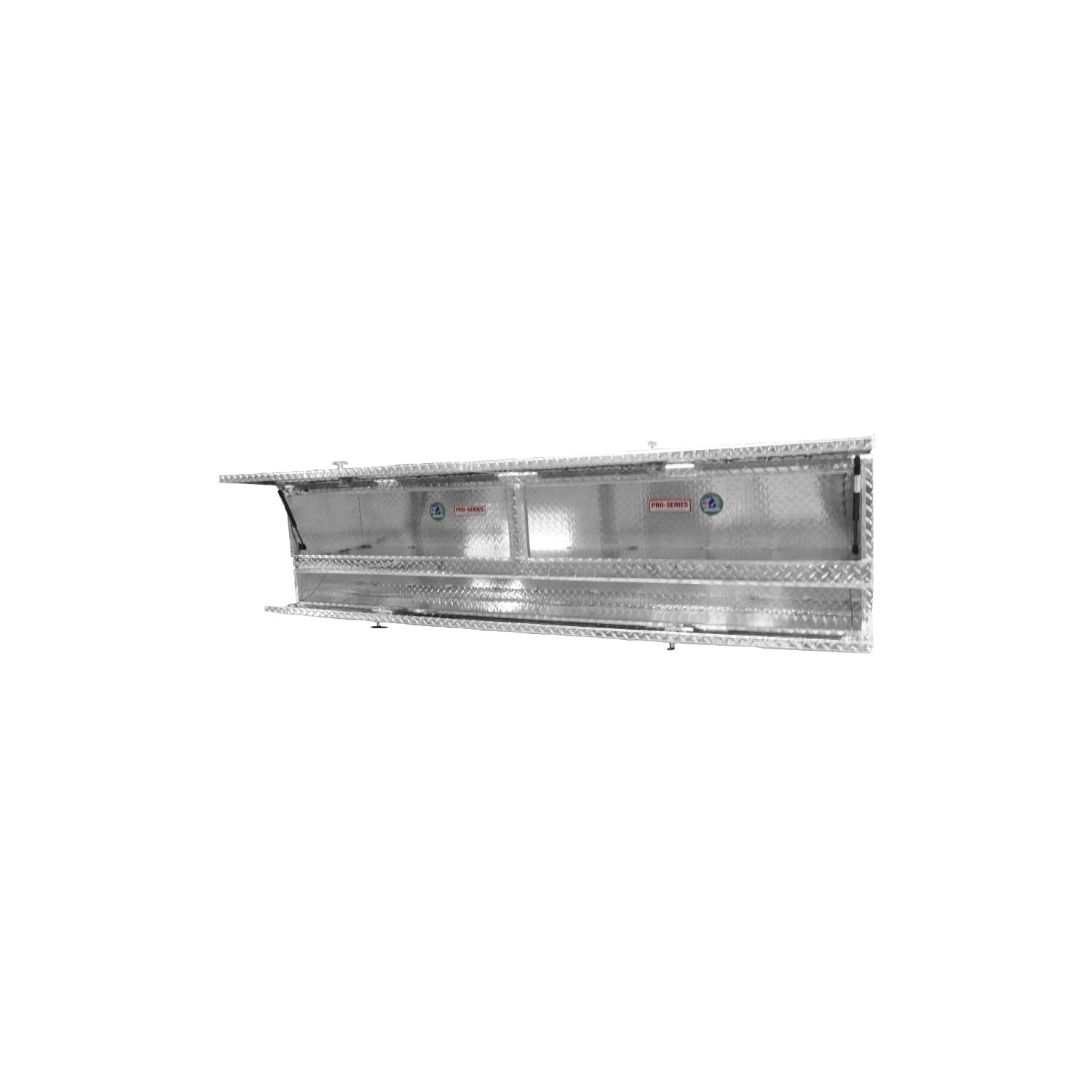 Brute Pro Series 96" High Capacity Stake Bed Contractor Tool Box with Doors Aluminum Polished