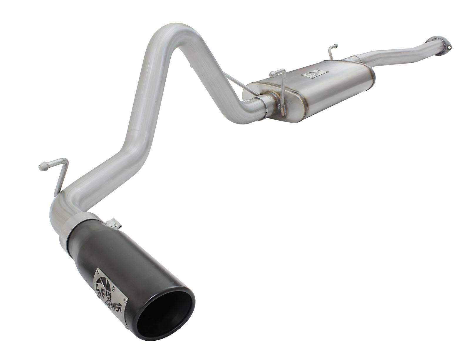 MACH Force-Xp aFe Power 2-1/2" Stainless Steel Cat-Back Exhaust System with Black Tip