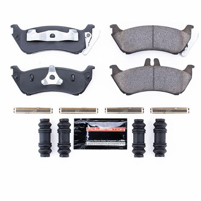 Power Stop Z23-875 Z23 Evolution Sport Carbon Fiber Infused Ceramic Brake Pads with Hardware For Mercedes-Benz ML320, Mercedes-Benz ML350, Mercedes-Benz M [Model Specific]