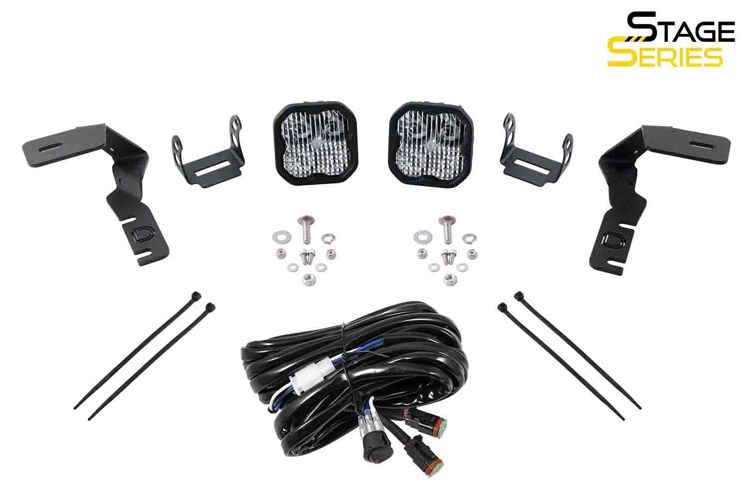 Ditch Light Brackets Diode Dynamics DD6582 for 2019-2021 Ford Ranger