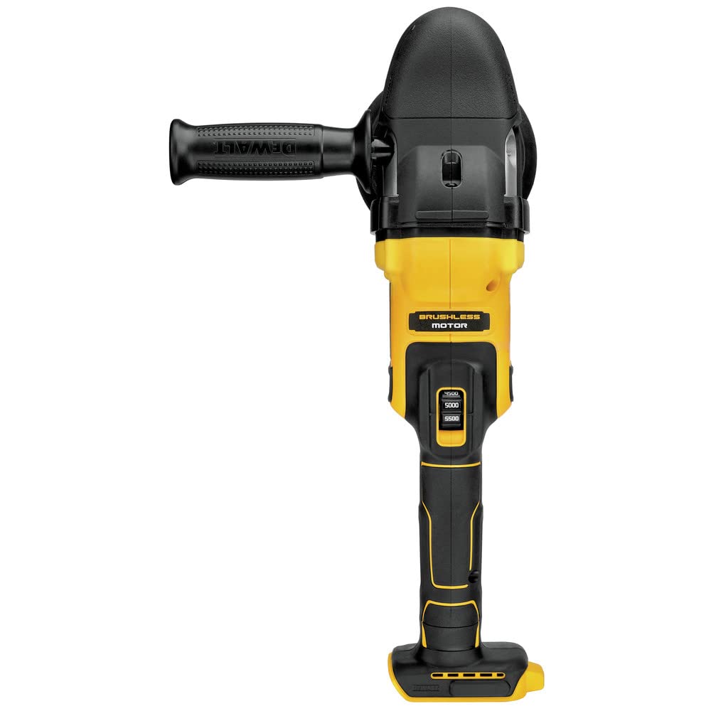 DEWALT 20V MAX* XR Random Orbit Cordless Polisher, Variable-Speed, 5-Inch, Tool Only (DCM848B)