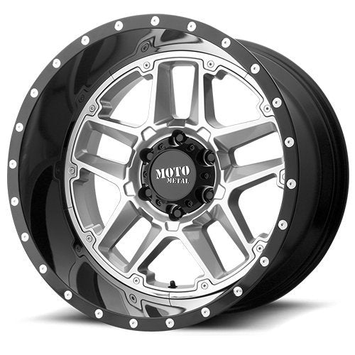 Moto Metal 20X9 MO987 G-SLV G-BLK LP 18MM - 6X5.5 MO98729068418