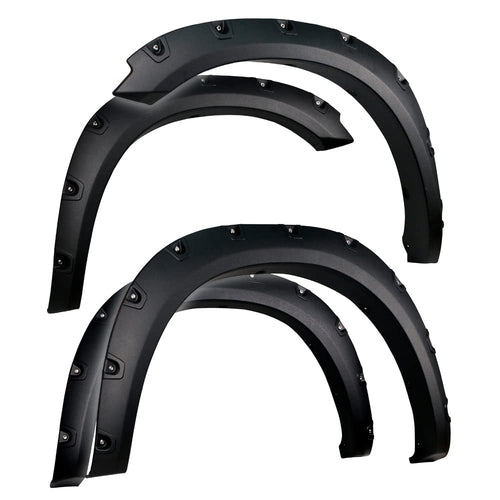 Tyger Auto Fender Flare 2009-2018 Compatible with Dodge Ram 1500; 2019-2024 Classic (Not fit R/T Rebel Warlock), Rough Textured Black Bolt-Riveted Style 4pc | TG-FF8D4147