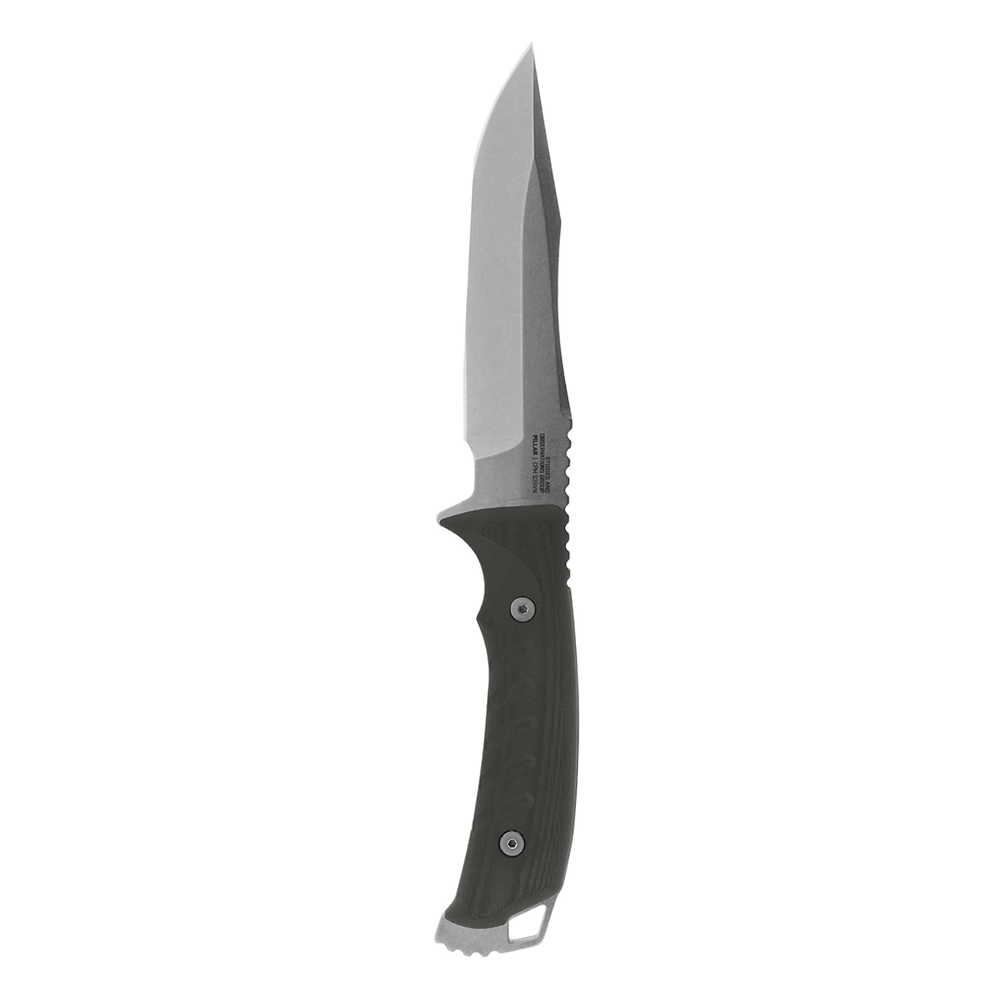 SOG Fixed Blade Pillar Knife- Full Tang 5 Inch S35VN Steel Survival Blade, w/ Linen Micarta Handle and Kydex Sheath, Made in the USA (UF1001-BX)